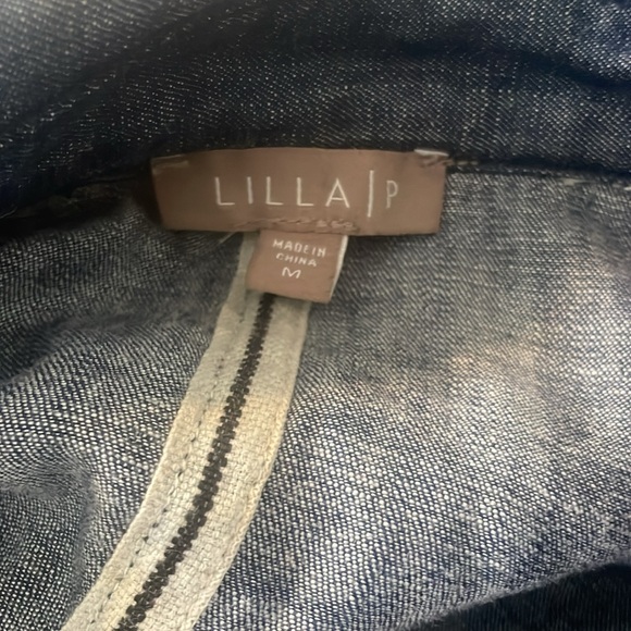 Lilla P trench coat linen tencel blend size M quality !!! Tuckernuck - Picture 4 of 10